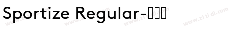 Sportize Regular字体转换